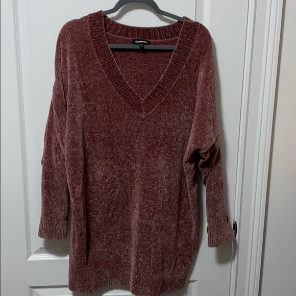express chenille sweater dress